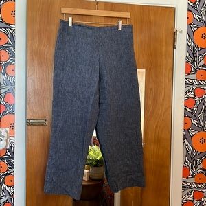 NWOT Brynn Walker linen wide leg crop pants
